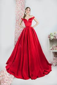 Robe élégante rouge